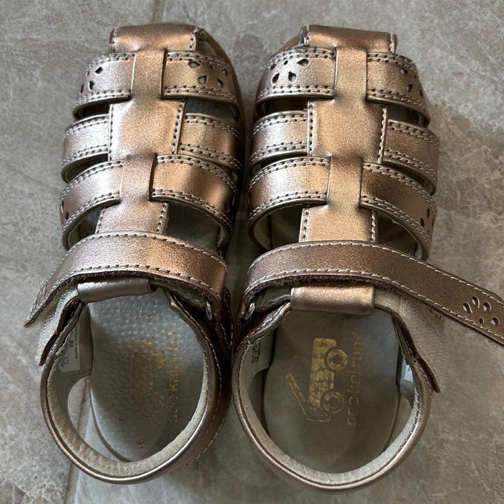 See Kai Run rose gold sandals